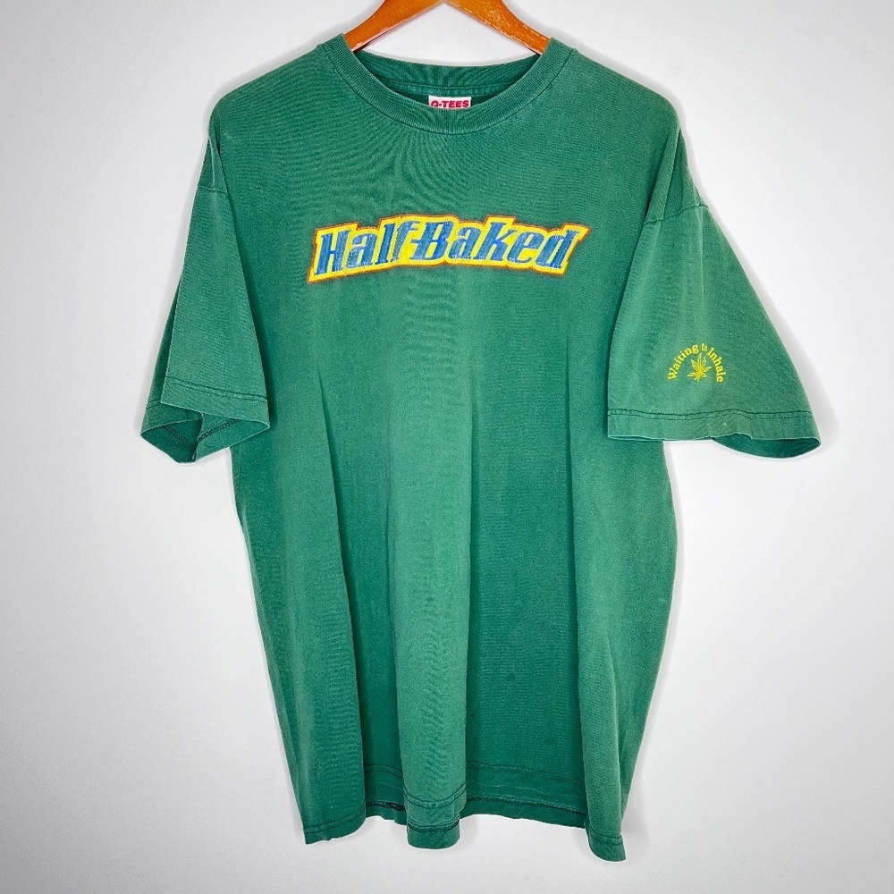 Vintage Half Baked Movie Graphic Green T Shirt Mens XL